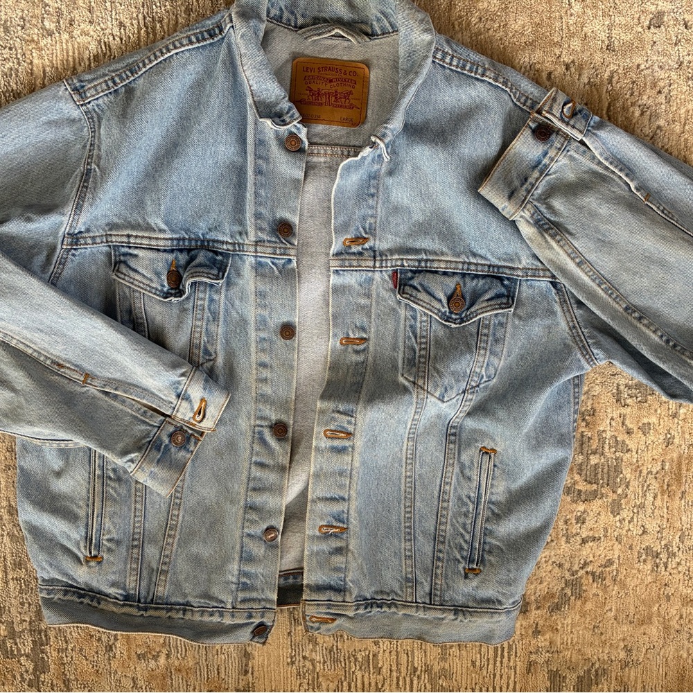 Levi's Classic Light Blue Stone Washed Denim Jacket